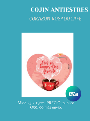 COJIN ANTI ESTRES CORAZON VARIOS DISEÑOS