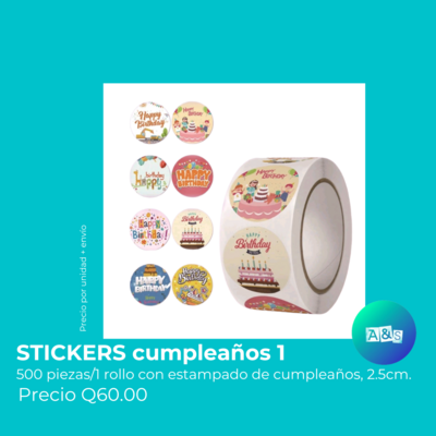 STICKERS VARIOS DISEÑOS
