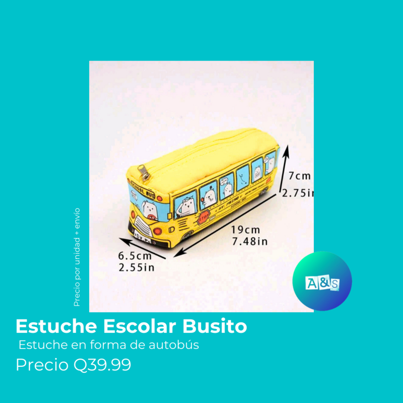 ESTUCHE ESCOLAR BUSITO