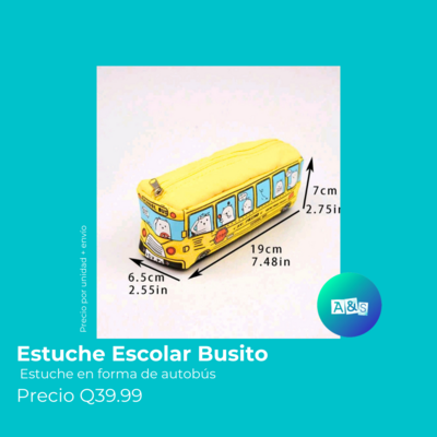 ESTUCHE ESCOLAR BUSITO
