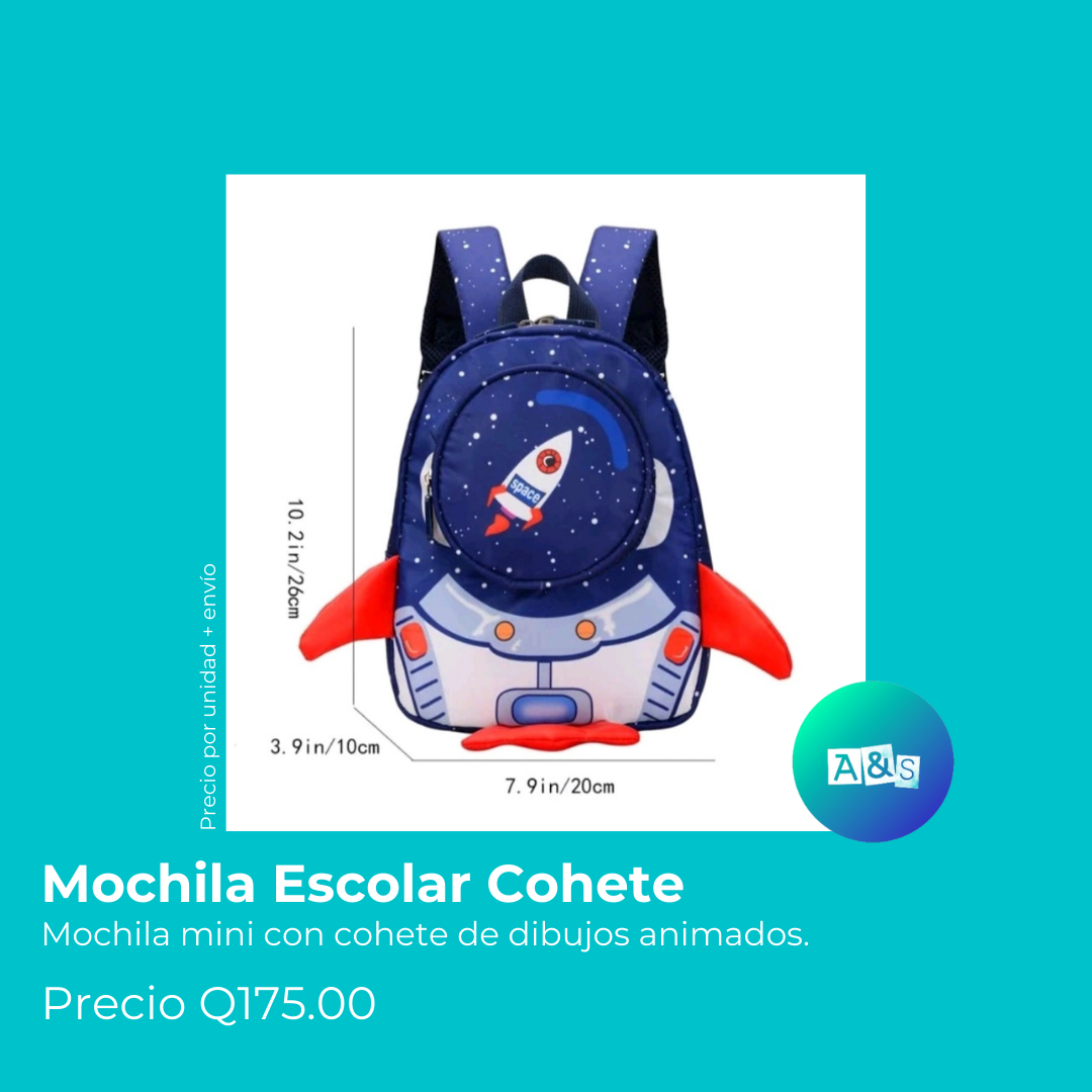 MOCHILA ESCOLAR COHETE