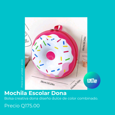 MOCHILA ESCOLAR DONA