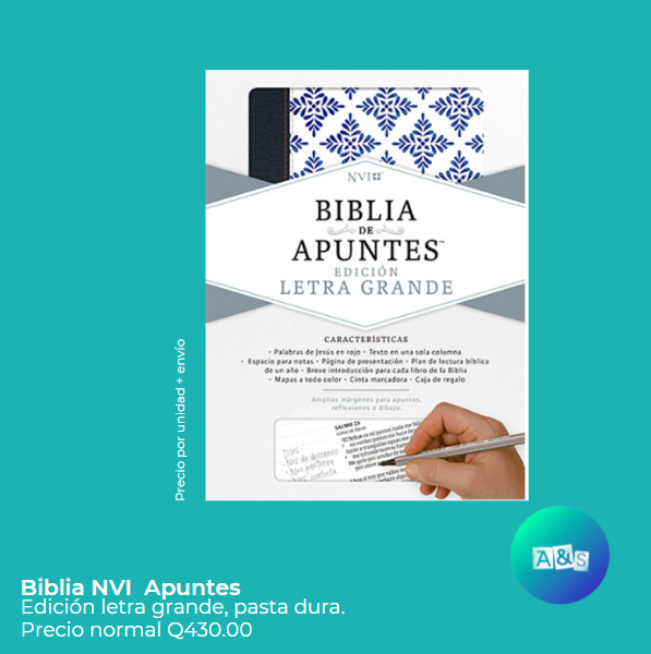 BIBLIA NVI DE APUNTES LETRA GRANDE