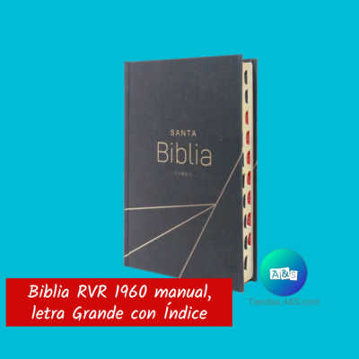 BIBLIA RVR 1960 NEGRO, INDICE T/D