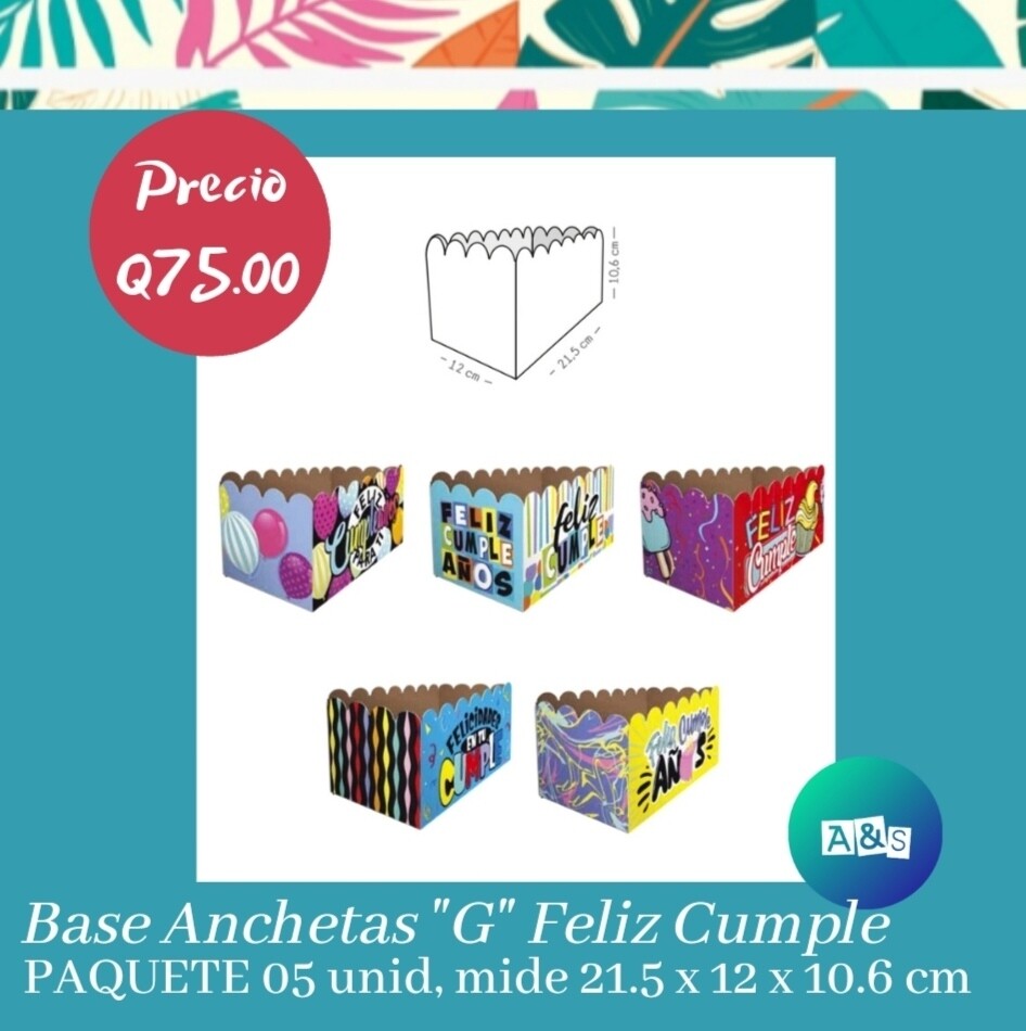 Base Anchetas &quot;G&quot; Cumpleaños 