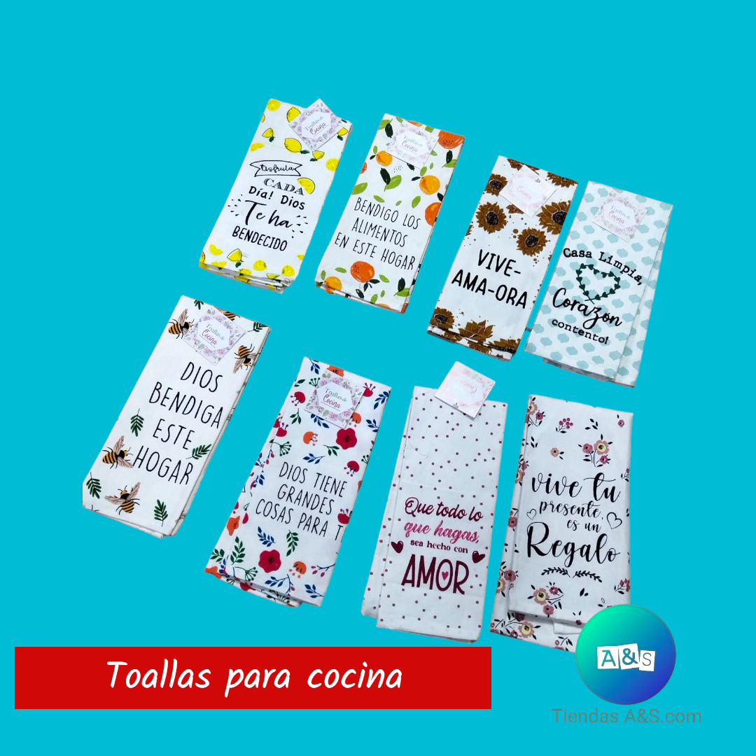 SET 8 - TOALLAS PARA COCINA INSPIRACION