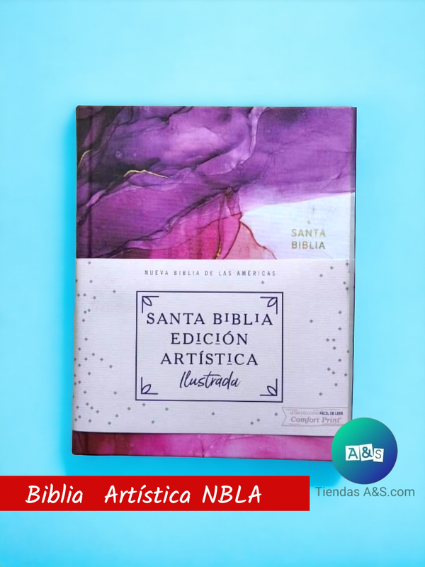 BIBLIA NBLA EDICION ARTISTICA ILUSTRADA MORADA