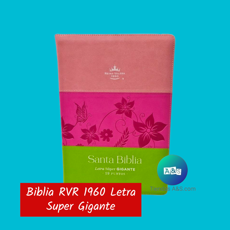 Biblia Rvr1960 Letra SUPER GIGANTE Rosa