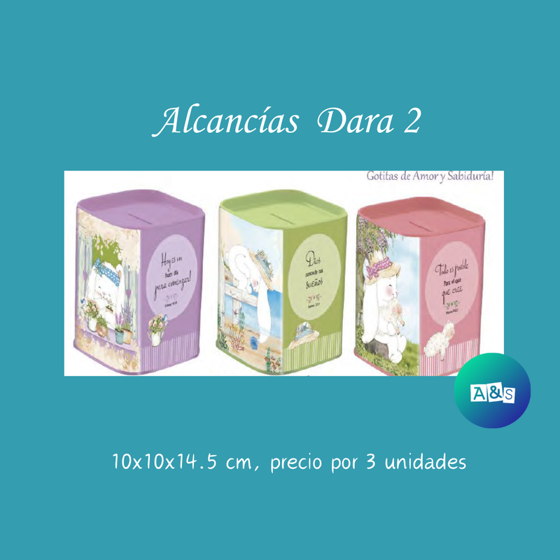 COLECCION Alcancías Metalizadas Dara