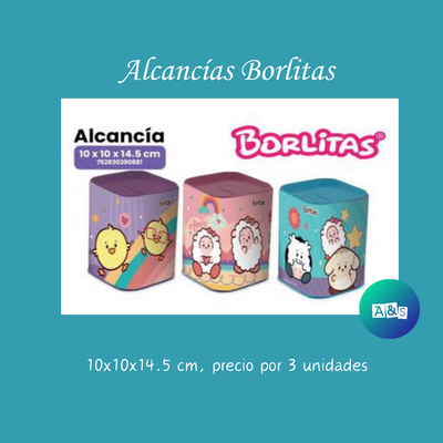 COLECCION Alcancías Metalizadas Borlitas