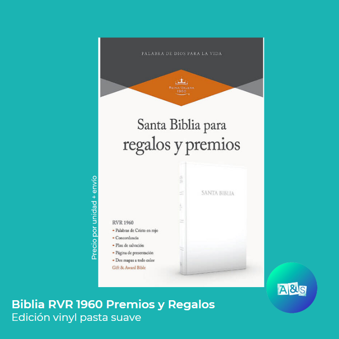 BIBLIA RVR REGALOS PREMIOS BLANCA
