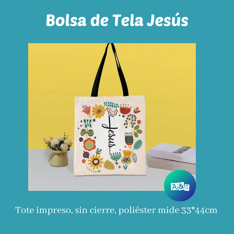 BOLSAS DE TELA JESUS variedad flores