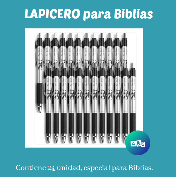 LAPICERO Especial para BIBLIAS MR PEN NEGRO  Art 24