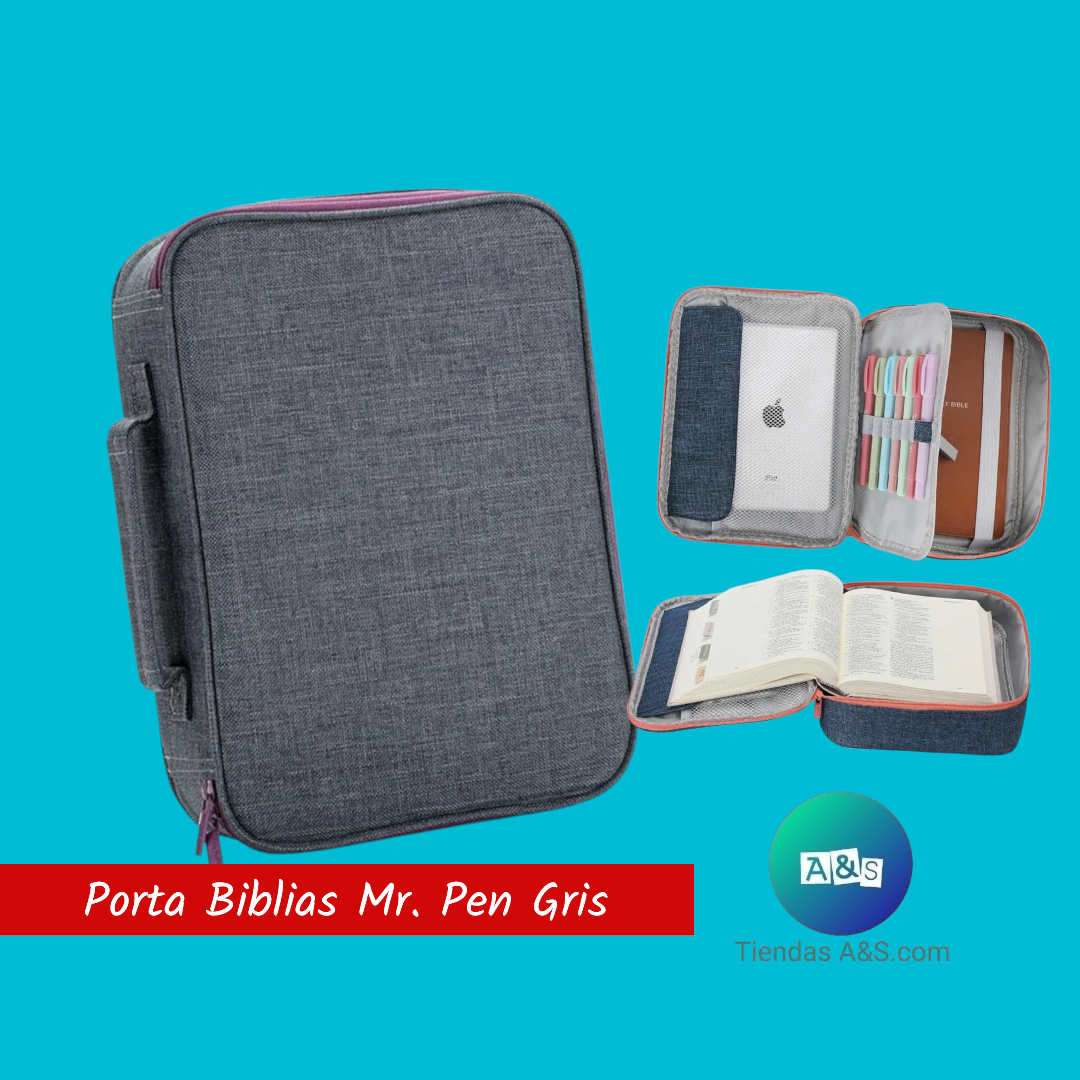 Porta Biblias Mr Pen Gris