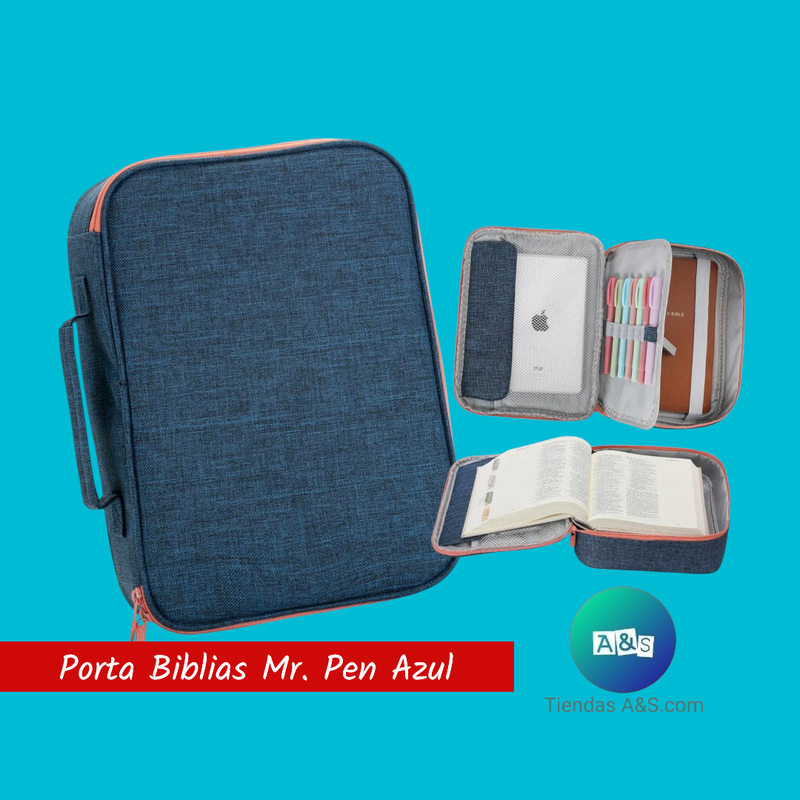 Porta Biblias Mr Pen Azul