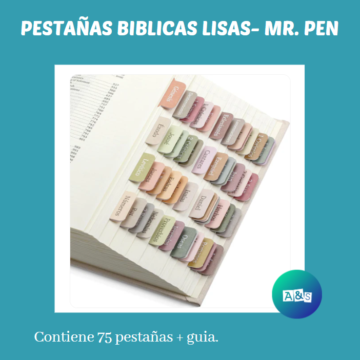 PESTAÑAS BIBLICAS LISAS- MR. PEN