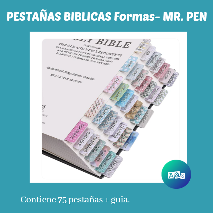 PESTAÑAS BIBLICAS FORMAS- MR. PEN