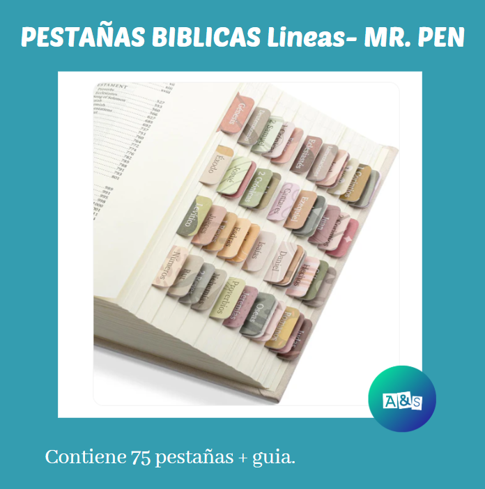 PESTAÑAS BIBLICAS LÍNEAS - MR. PEN