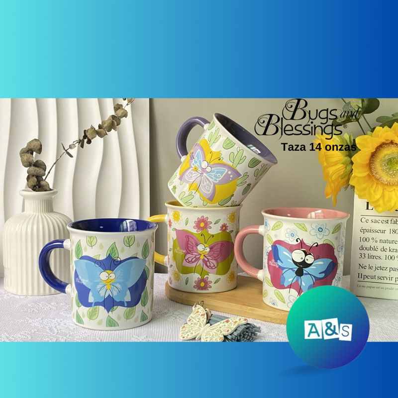 Colección Taza Cerámica BUGS &amp; BLESSINGS
