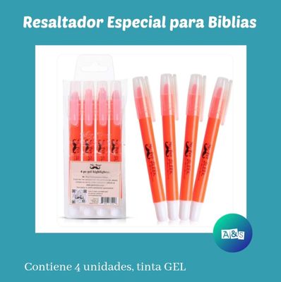 Resaltador Especial para Biblias MR PEN Gel Naranja Art 4
