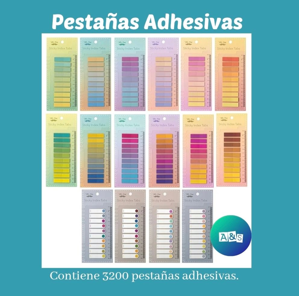 Pestañas adhesivas MR PEN Colores  Art 3200