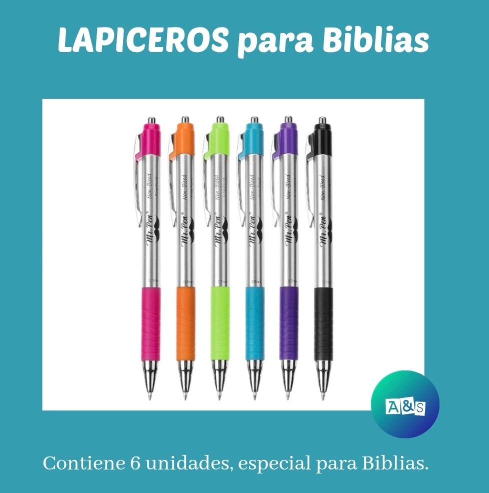 LAPICERO Especial para BIBLIAS MR PEN Colores  Art 06