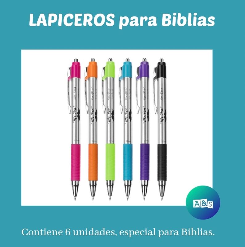 LAPICERO Especial para BIBLIAS MR PEN Colores  Art 06