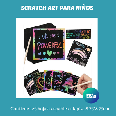 SCRATCH ART PARA NIÑOS MR PEN