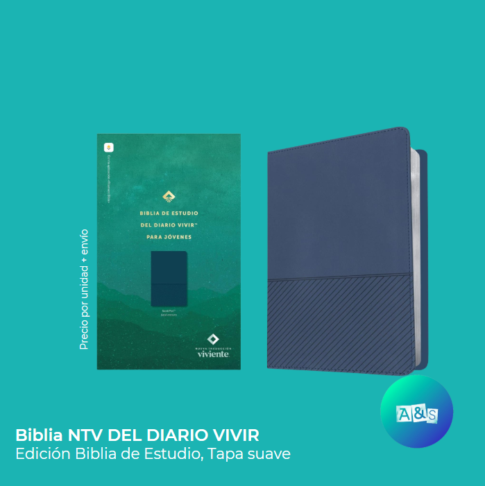 BIBLIA NTV  DEL DIARIO VIVIR JOVENES AZUL
