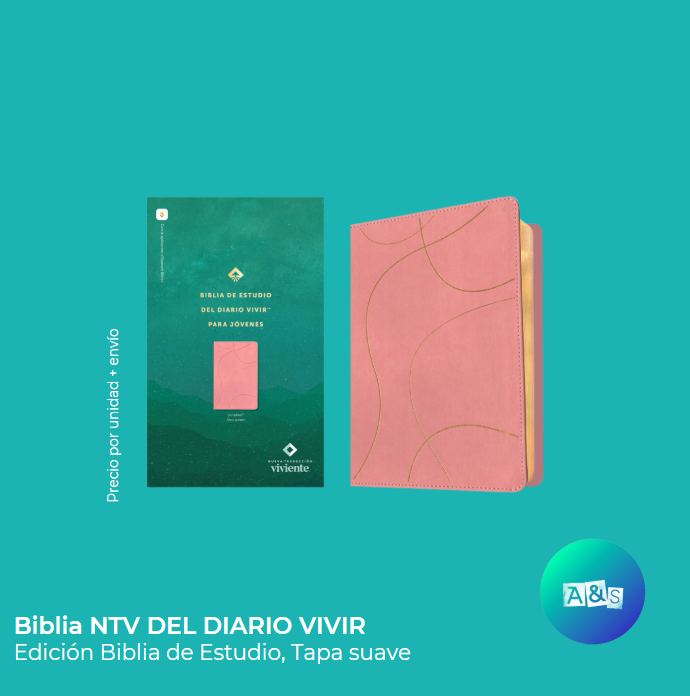 BIBLIA NTV  DEL DIARIO VIVIR JOVENES ROSA