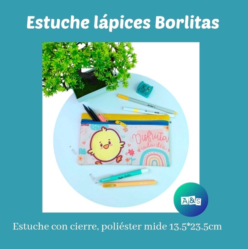 ESTUCHE PARA LAPICES Borlitas 