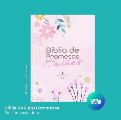 BIBLIA RVR 1960 Promesas Niñas p/dura 