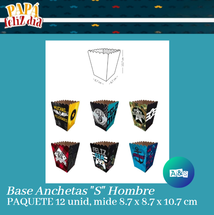 Base Anchetas &quot;S&quot;  Hombre 1