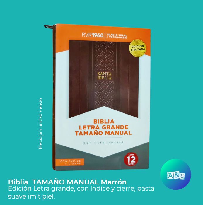 BIBLIA RVR 1960 LETRA GRANDE MARRON