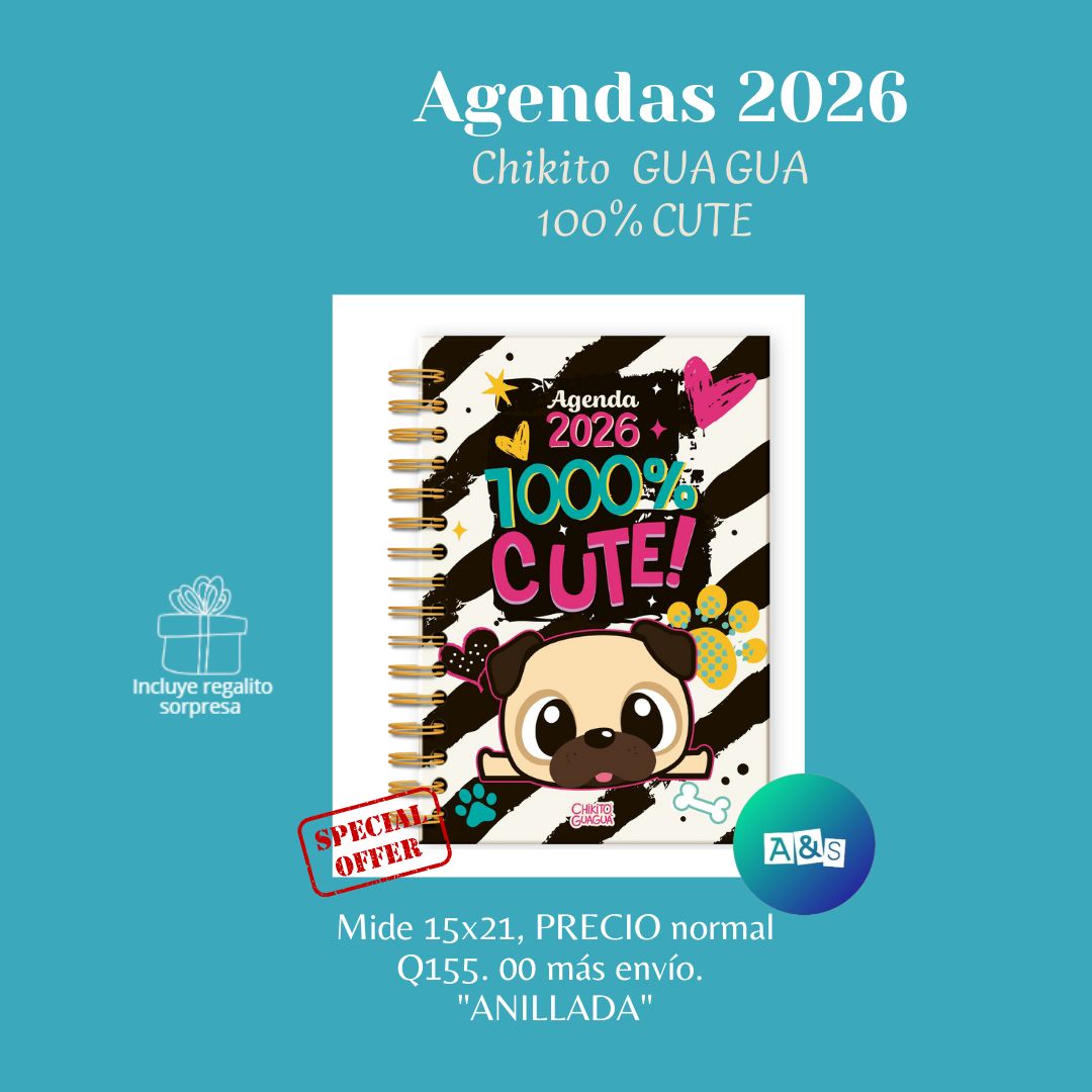 AGENDA  Chikito Gua Gua 100% Cute 2026