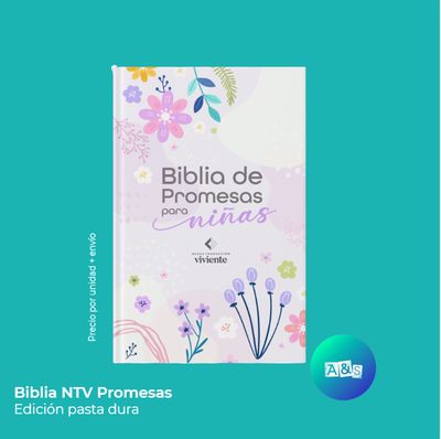 BIBLIA NTV Promesas Niñas p/dura