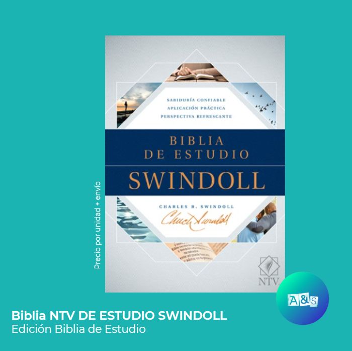 BIBLIA NTV  DE ESTUDIO SWINDOLL  CAFE