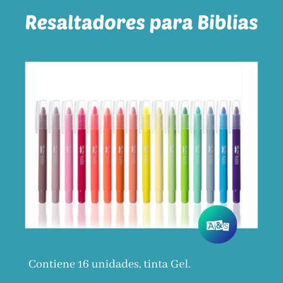 Resaltador Especial para Biblia BRILLANTES  Y MORANDI MR. Pen ART 16