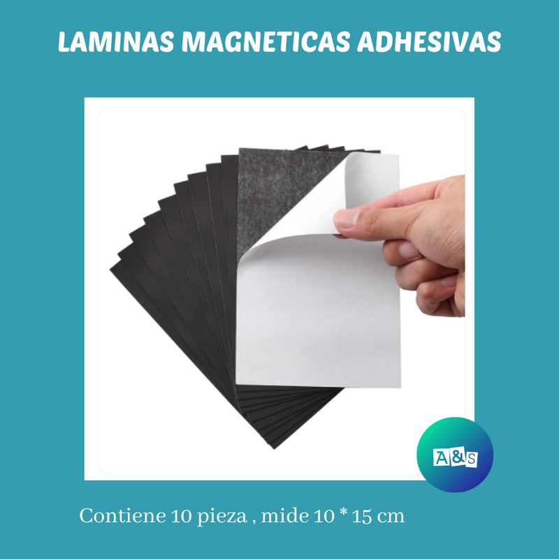 HOJAS MAGNETICAS ADHESIVAS MR PEN ART 10 HOJAS MAGNETICAS ADHESIVAS MR PEN ART 10