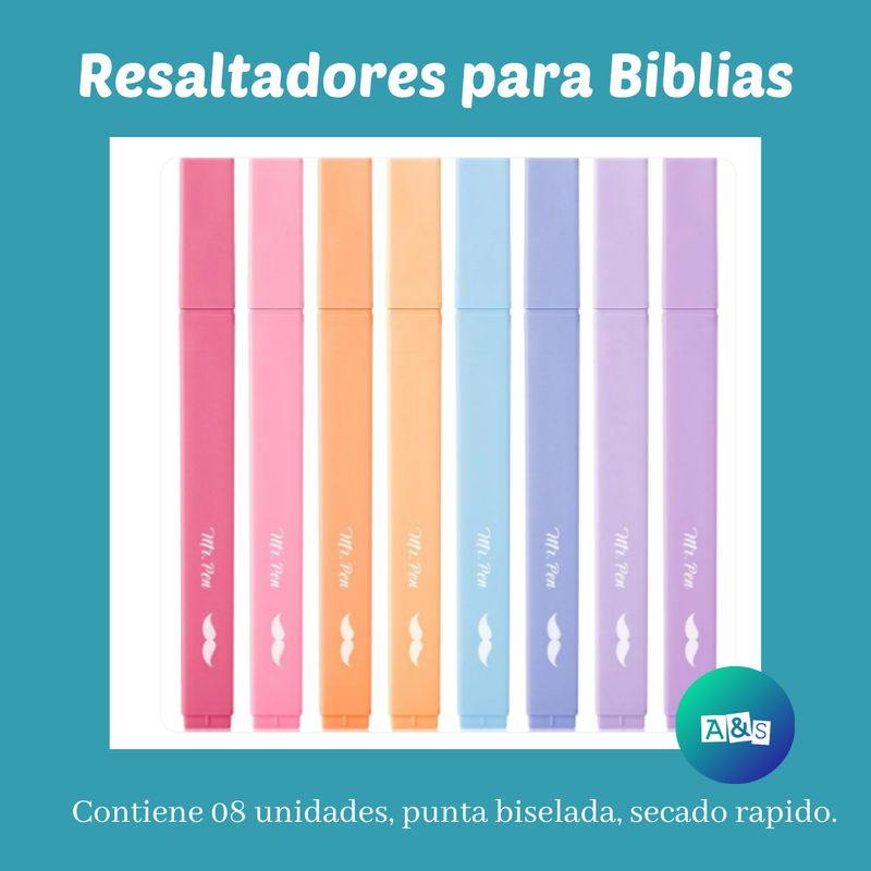 RESALTADOR ESTETICO BISELADO MR PEN ART 08 RESALTADOR ESTETICO BISELADO MR PEN ART 08