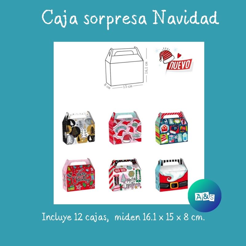 Caja sorpresa Navidad x12