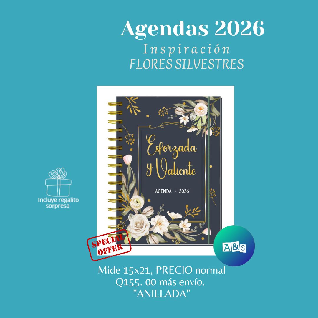AGENDA 2026  Inspiración FLORES SILVESTRES 
