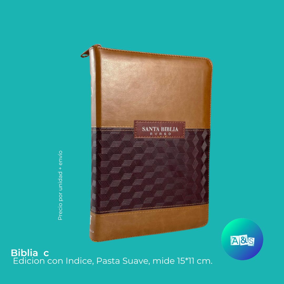 BIBLIA Niños Café RVR1960 ziper