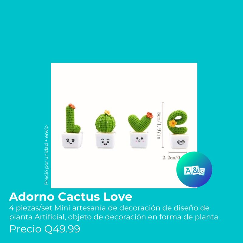 ADORNO CACTUS LOVE