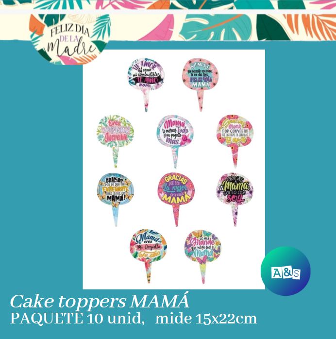 Cake toppers MAMÁ