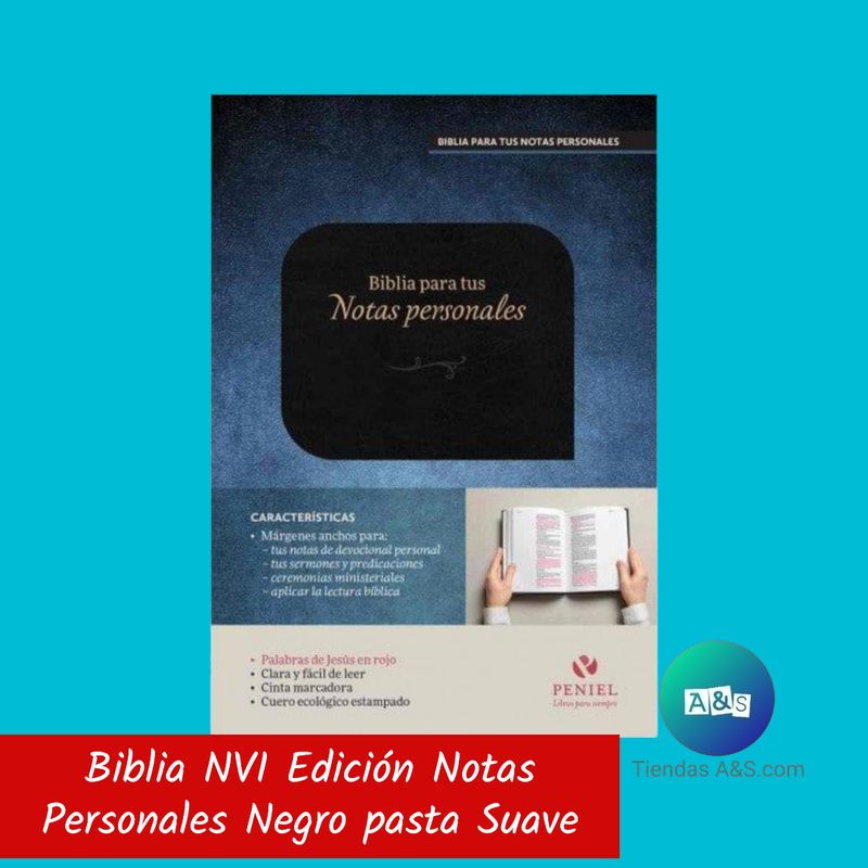BIBLIA NVI EDICION NOTAS PERSONALES NEGRO