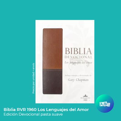 BIBLIA RVR 1960 LENGUAJES DEL AMOR MARRON/CAFE