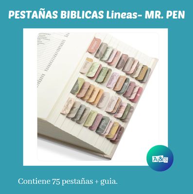 PESTAÑAS BIBLICAS LÍNEAS - MR. PEN