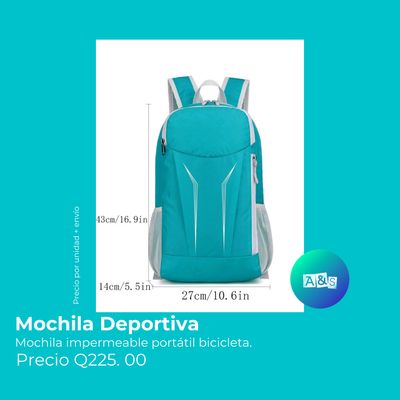 MOCHILA DEPORTIVA CELESTE GRIS MOCHILA DEPORTIVA CELESTE GRIS