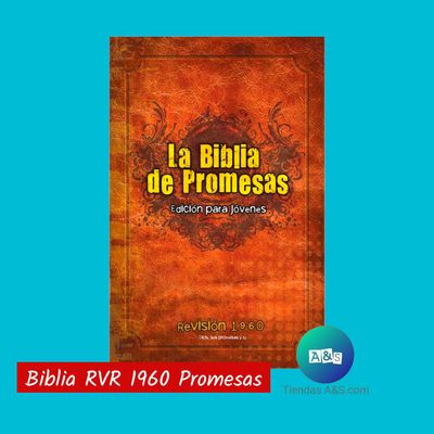 BIBLIA RVR 1960 Promesas Café p/dura 